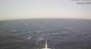 Blick vom AIDA Schiffsbug auf das offene Meer – AIDA BugCam Live