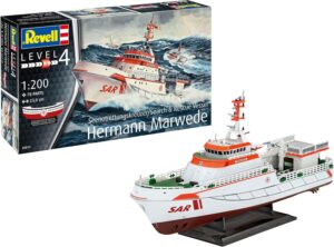 Seenotrettungsschiff Hermann Marwede 1:200 – Authentische Nachbildung