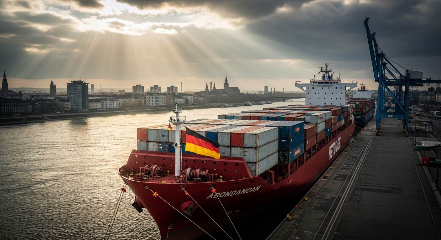 Heilbronn erster Seehafen: Lidl-Frachter Panda 001 unter deutscher Flagge