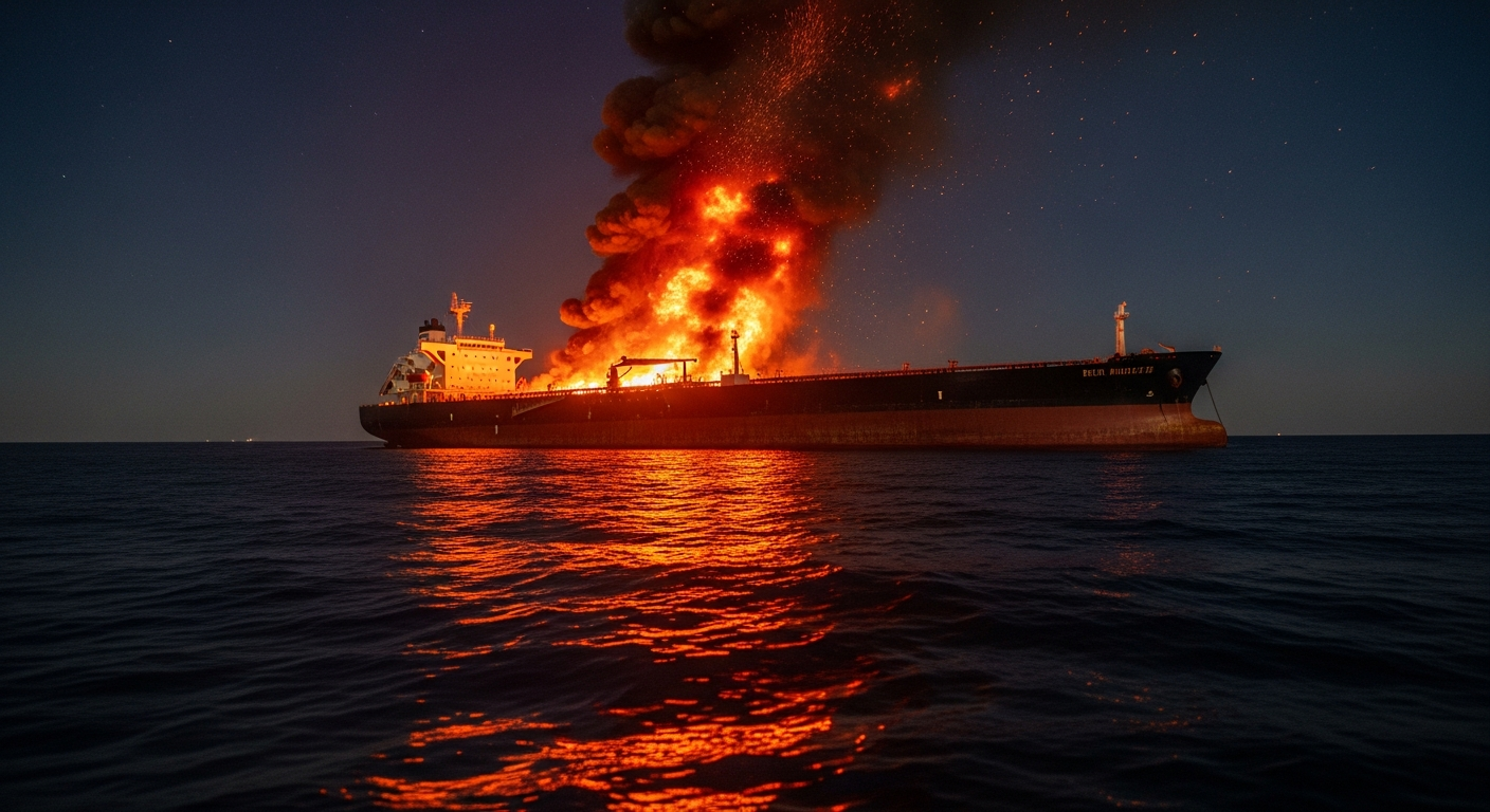 Tankerbrand Oman: ceasefire im Golf kollabiert