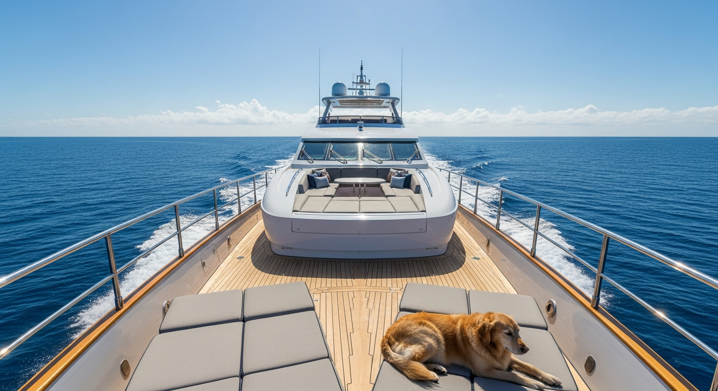 Yachtreisen mit Haustieren: Sicher segeln mit Hund & Katze