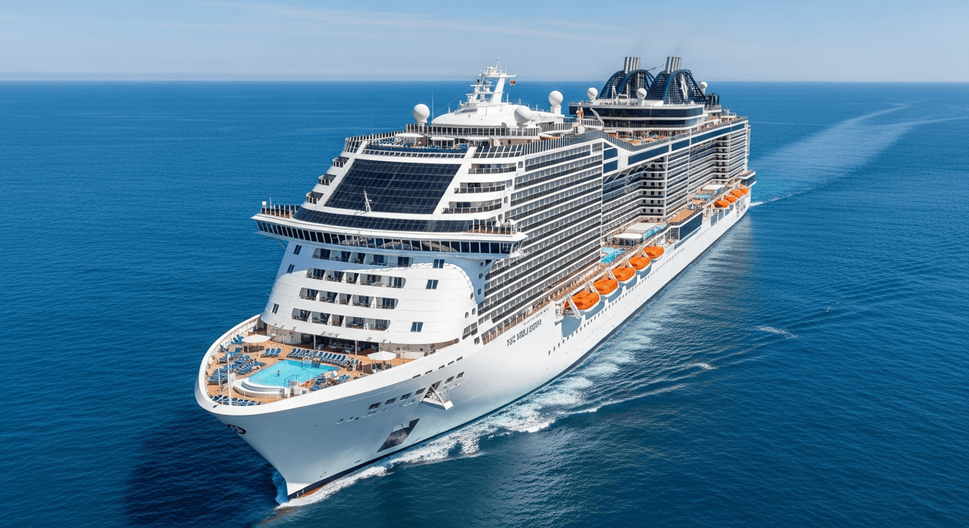 Kreuzfahrtschiff MSC World Europa: Tudor Pro Cycling Präsentation
