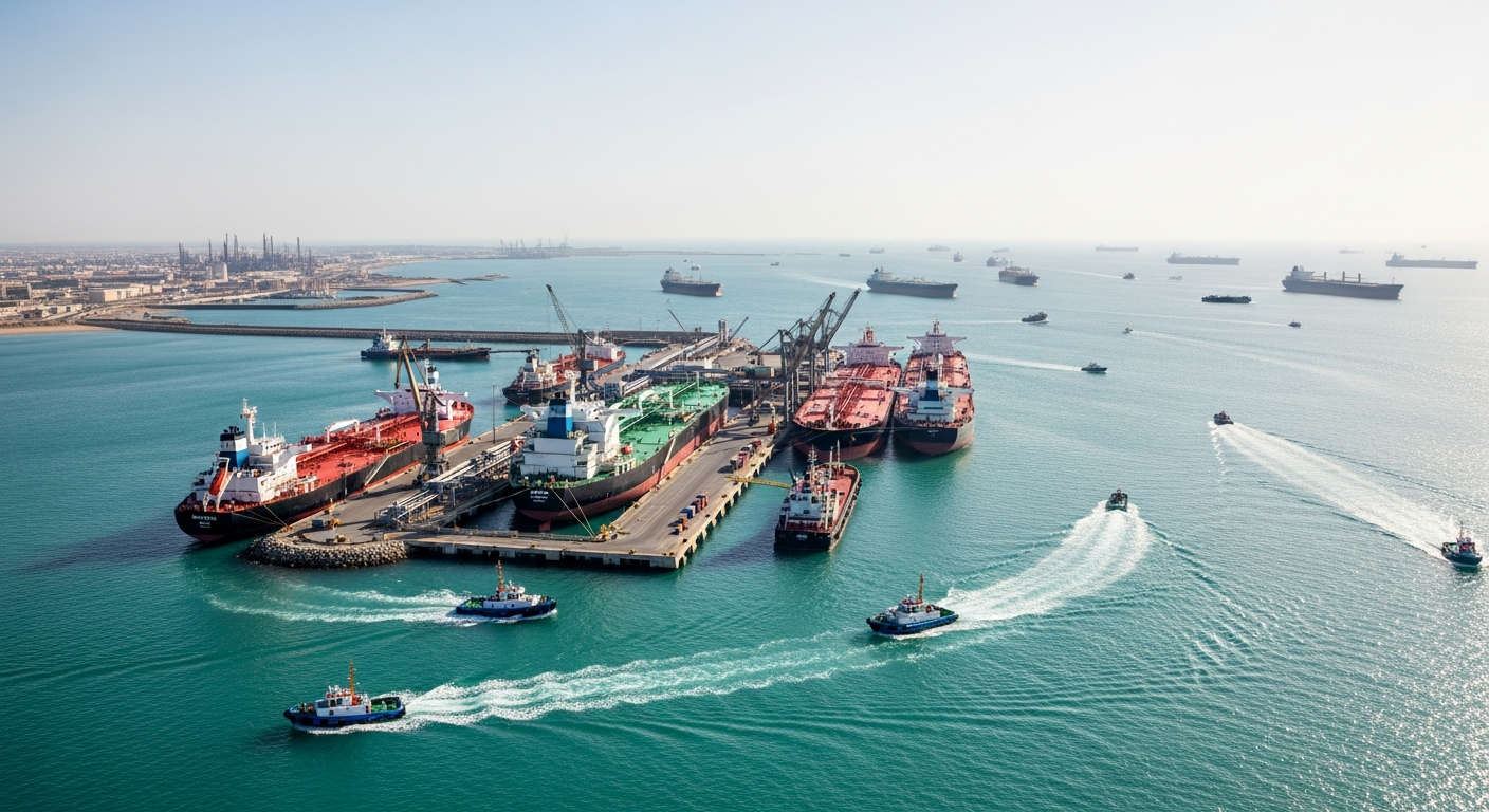 Yanbu Hafen Schiffsverkehr erreicht Hochpunkt nach Houthi-Drohungen