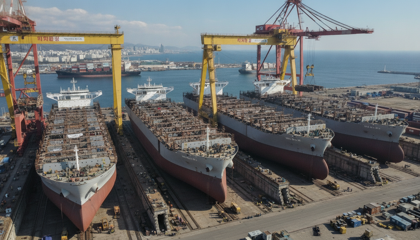 Containerschiff Neubauten: Navios investiert 500 Mio. in Südkorea