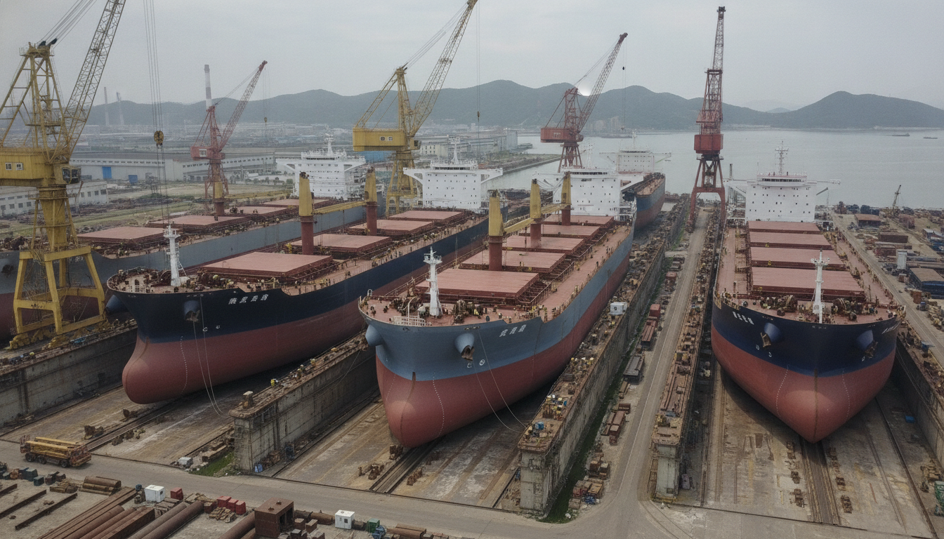 CSSC Shipping Bulker Neubau: Zehn 80.000 DWT Schiffe bestellt