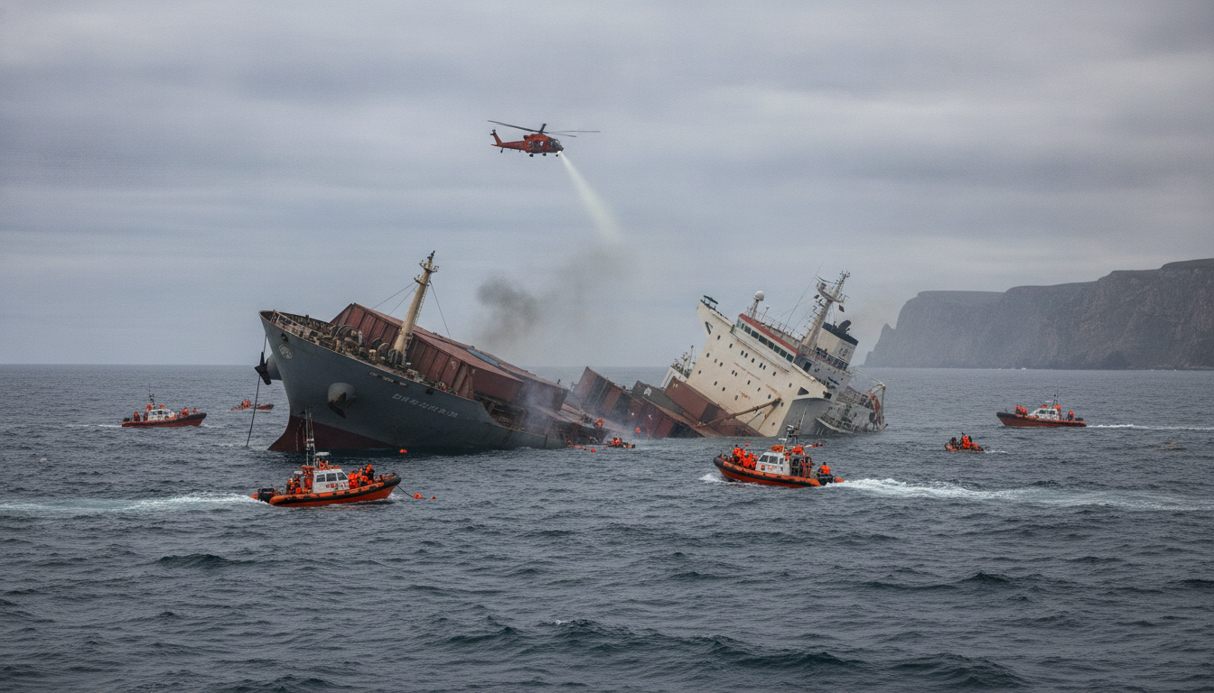 Frachtschiff sinkt Istanbul: 10 Seeleute vermisst nach Kollision