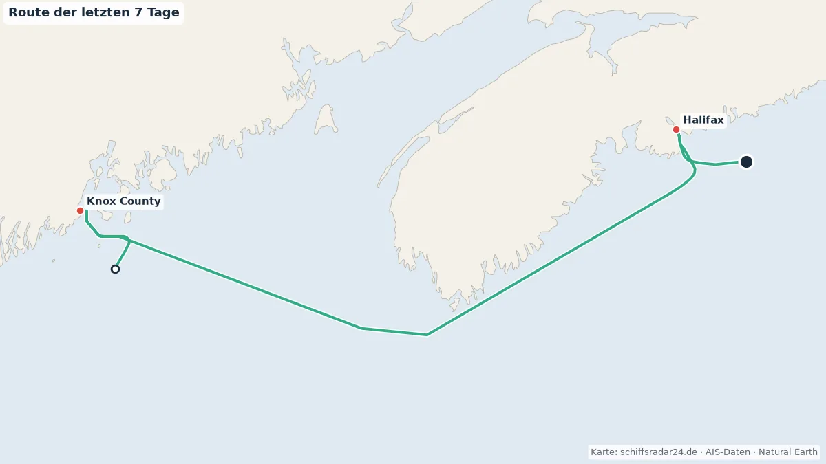 Route der CELEBRITY SILHOUETTE in den letzten 7 Tagen
