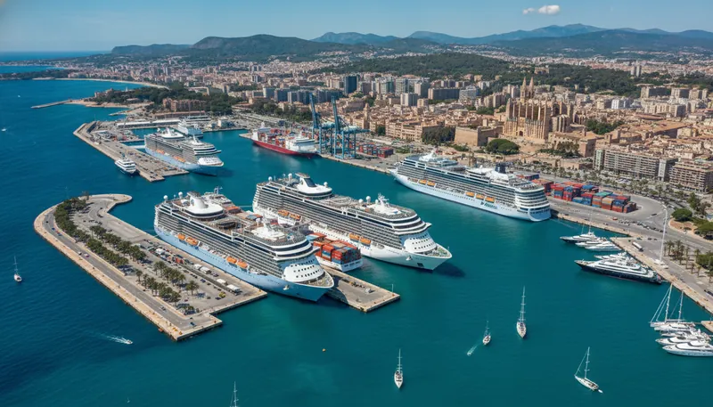KI-generiertes Symbolbild: Palma verschärft Kreuzfahrt-Regeln ab 2027