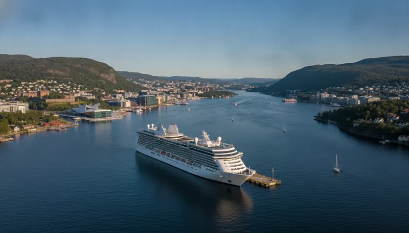 KI-generiertes Symbolbild: Oslo plant Passagierabgabe für Kreuzfahrtschiffe ab 2027