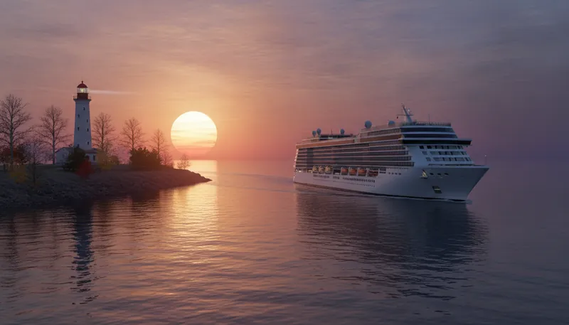 KI-generiertes Symbolbild: MSC Schiffe beenden Nordeuropa-Saison und planen neue Routen